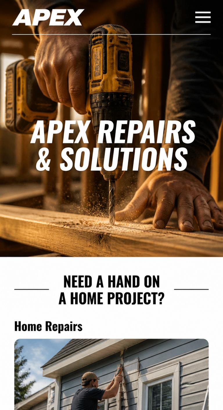 Apex Home Services — Contractor / Home Services website sample